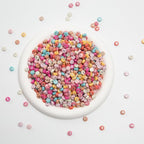 1000pcs 4x7mm Round Letter Beads Pink Acrylic with Silvery Letter Alphabet for Jewelry Making Friendship Bracelets (Pink Silvery) - color: pink silvery