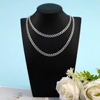 Stainless Steel Jewelry Maing Chains Miami Curb Cuban Chain for Jewelry Making Fashion Necklace Bulk (10pcs,20inch) - color: Steel 20", size: 1.4mm
