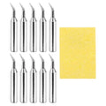 MECCANIXITY Pack of 10 900M Solder Tips Internally Heated Soldering Tips with Cleaning Sponge Pad Replacement Welding Accessories Kit for Electrical Solder Station Tip (900M-T-IS) - style: 900M-T-IS