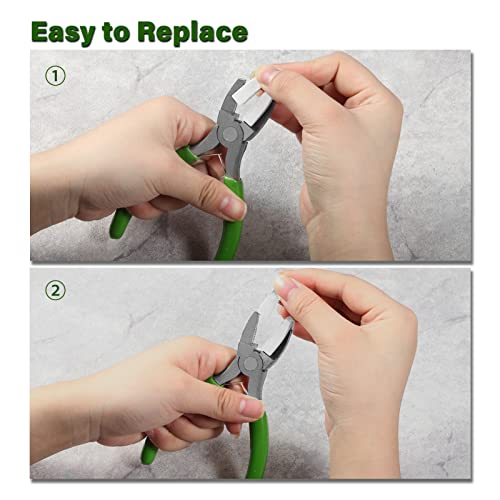 SPEEDWOX 5-Inch Flat Nose Plier Nylon Jaw Pliers For Jewelry Making Smooth Jaw Pliers Nylon Plier Non Marring Plyer for Wire Bending Twisting Shaping Straightening Plyers Jewelry Making Tool - style: 5" flat nose plier