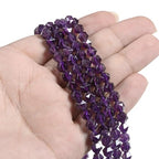 Amethyst 6mm Gemstone Triangle Faceted Round Loose Beads Strand 15.5" DIY Jewelry Making - color: Amethyst
