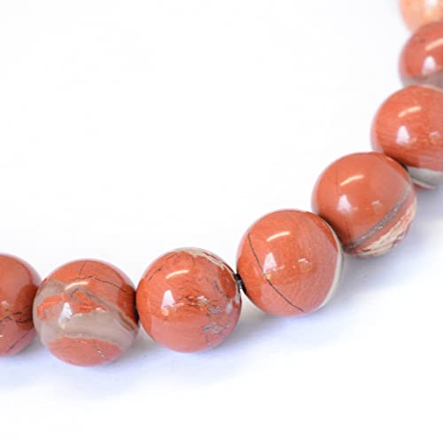 KISSITTY 235pcs 8mm Natural Red Jasper Bead Strands, Mixed Gemstone Crystal Beads Round Chakra Beads Energy Healing Crystals Gemstones for DIY Jewelry Making - color: Natural Red Jasper