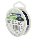 Beadalon 7 Strand Stainless Steel Bead Stringing Wire, 0.015 in / 0.38 mm, Black, 30 ft / 9.2 m - color: Black, style: .015 in / 0.38 mm , 30 ft / 9.2 m