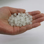 600PCS 8mm White Glass Round Beads Bulk-Imitative Jade Beads-Bracelet Loose Beads for Jewelry Making Earring, Necklaces, and DIY Crafts - size: 8mm White