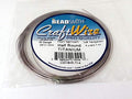 The Beadsmith Half-Round Craft Wire – Soft Temper Jewelry Wire, Titanium Color, 18 Gauge, 4 Yards - color: Titanium, size: 18 Gauge