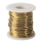 24 Gauage(0.5 mm),1 Pound 850FT Spool Brass Wire for Jewelry Making, Beading,Yellow Brass, Round, Dead Soft - size: 24 Gauage(0.5 mm),1 Pound
