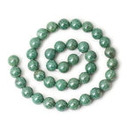 35PCS 10mm Natural African Jade Gemstone Round Loose Beads for Jewelry Making DIY Findings 1 Strand 15" - color: African Jade, size: 10mm