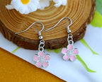 Anjulery 30Pcs Flower Charms for Jewelry Making and Crafting - Enamel Charms for Bracelets Earrings Necklaces Pendants (30Pcs Silver-B) - color: 30Pcs Silver-B