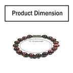 Rose Quartz Bracelet - 8mm Healing Crystal for Love, Unisex - color: 03: Red Tiger, style: D: 7.5-7.8 inches