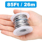 Okllen 4 Pack 18 Gauge Stainless Steel Wire, 1mm Jewelry Wire for Craft Making, Wrapping & Sculpting, 4 Rolls Total 340 ft