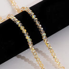 1000PCS 4mm Round Crystal Glass Beads Faceted Spacer Beads Bulk for Jewelry Making Bracelets Necklace Earring Pendants Craft (Gold) - color: Gold, size: 4mm