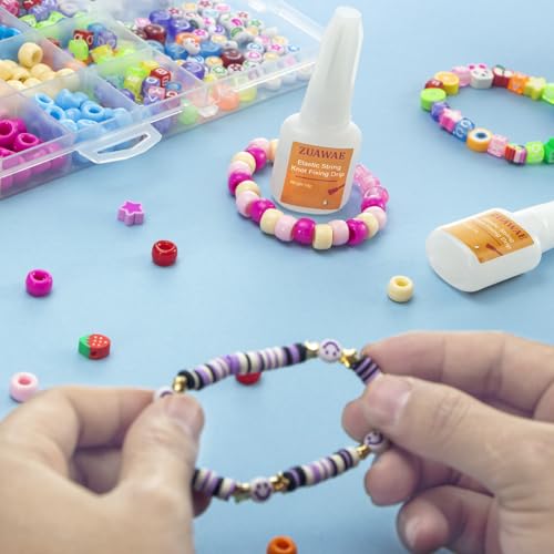 Jewelry Glue for Elastic String - Clear Craft Glue, Bracelet Glue Bracelet Supplies for Rhinestones Crafts, Clay Beads, Fabric, Jewelry Making Kit - color: 1PC Jewelry Glue