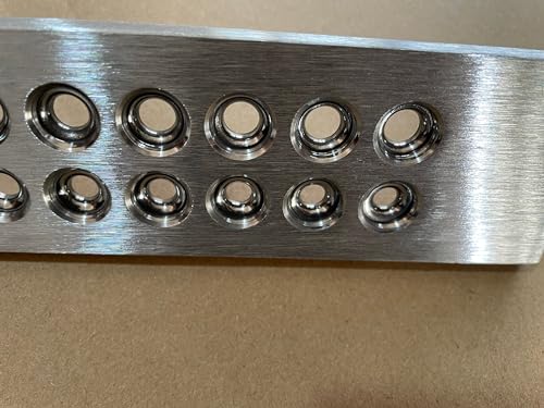 Jewelry Wire Drawplate Carbide Steel Round Draw Plate for Jewelry Wire Making (5.1-7.0mm, 20 Holes) - size: 5.1-7.0mm, 20 Holes