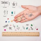 SUNNYCLUE 1 Box DIY 10 Pairs Starfish Mermaid Dragonfly Dangle Earring Making Kit Jewelry Making Supplies Beading Starter Kits for Beginner Adults Fish Hook Silver, Instruction - color: Ocean Earrings 1