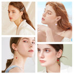 SUNNYCLUE 1 Box DIY 9 Pairs Valentine's Earring Making Kits Heart Enamel Charms Wood Pendants & Glass Beads & Earring Hooks for Women Beginners DIY Earring Jewelry Making