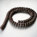 5x8mm Natural Beads Rondelle Spacer Loose Beads for Jewelry Making DIY Crafts Design Handcraft Making 1 Strand 15.5"(Coffee Snowflake) - color: Coffee Snowflake
