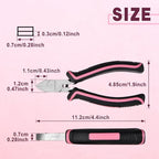 4.4" Mini Short Flat Nose Pliers for Jewelry Making Smooth Jaws Duck Billed Pliers Small Flat Plier Wire Straightener Jewelry Making Supplies for Wire Bending Straightening DIY Hand Tools - style: Short Flat Nose Pliers