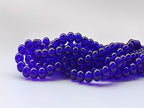 Glass Beads 6mm 140pcs Round Smooth Loose Beads for Bracelet Necklace Jewelry Making Craft DIY（6mm, 50605 Dark Blue） - color: Dark Blue, size: 6mm