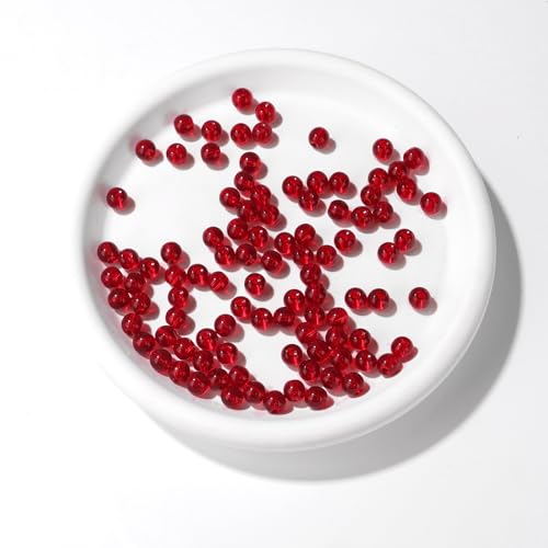 Raicegs 100pcs 6mm Garnet Beads Natural Gemstone Beads Round Loose Beads for Jewelry Making DIY Bracelets Necklace - color: Garnet, size: 6mm Round