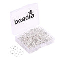 BEADIA Open Jump Rings Sliver 0.8x8mm 300pcs for DIY Jewelry Making Supplies - color: Silver, size: 0.8*8mm