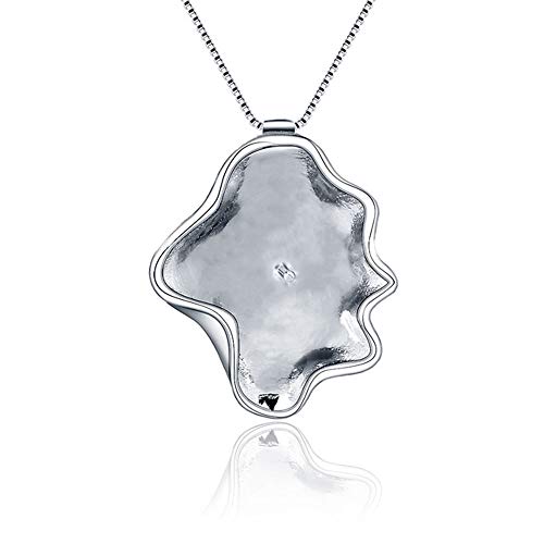 Sterling Silver Seashell Bail Pin Pendant Fitting for Pearl Jewelry, Design Pendant Mount for Women DIY Jewelry Making