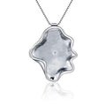 Sterling Silver Seashell Bail Pin Pendant Fitting for Pearl Jewelry, Design Pendant Mount for Women DIY Jewelry Making