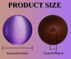 25pcs Resin Transparent Frosted Beads 16mm Cat Eye Circular Rubber Bead Spacer Bead DIY Making Friendship Bracelet Phone Chain Keychain Pen Beads Accessories (Dark Mixed Color) - color: Dark Mixed color