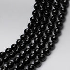 MJDCB Natural Stone Bead Black Onyx Gemstone Loose Beads for Jewelry Making Bracelet Necklace 4mm - color: Black Agate, size: 4mm