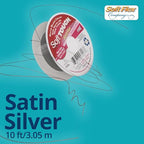 Soft Flex 21 Strand Stringing Wire - Flexible Braided - Fine 0.14 Diameter - Jewelry Making Bead Wire - Satin Silver - style: 10 Feet