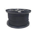1/4" Black Shock Cord, Marine Grade Polyester Bungee Cord, 500 ft Spool, UV Resistant Elastic Rope - size: (#8) 1/4" x 500 feet