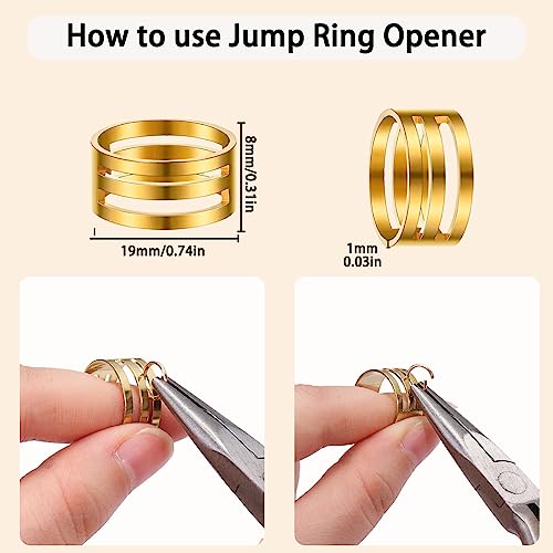 DIYDEC Jump Rings for Jewelry Making 2143pcs Open Jump Rings and Lobster Clasps Necklace Bracelet Jewelry Repair Kit with Pliers Tweezers Jump Ring Opener