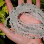 6mm Natural Stone Beads 65pcs White Jade Jasper Polished Round Smooth Crystal Loose Gemstone Beads for Jewelry Making DIY Bracelet Necklace Earring Crafts Supplies - color: White Jade 6mm-65pcs