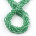 Song Xi 120pcs 3mm Natural Green Aventurine Gemstone Beads Faceted Round Loose Stone Beads for Jewelry Making (1 Strand) - color: Green Aventurine, size: 2.8-3.3mm