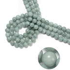 122Pcs(2 Strand/Set) 6mm Cloudy Green Dyed Jade Smooth Round Beads Natural Stone Beads AAA Grade Premium Round Gemstone Genuine Real Stone Loose for DIY Bracelet Jewelry String Making - color: Dark Burmese Jade, size: 6mm
