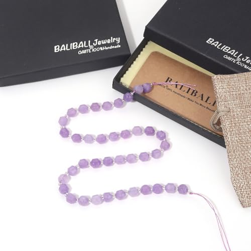 8mm Faceted Natural Amethyst Stone Loose Round Semi Gemstone Beads for Bracelet Necklace Jewelry DIY Making - color: Amethyst-1