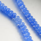 5x8mm Natural Beads Rondelle Spacer Loose Beads for Jewelry Making DIY Crafts Design Handcraft Making 1 Strand 15.5"(Blue Jade) - color: Blue Jade