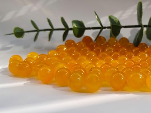 Stone Beads 6mm 140pcs Yellow Chalcedony Beads Round Loose Gemstones Beads for Bracelet Necklace Jewelry Making (6mm, 60632 Yellow Chalcedony) - color: Yellow Chalcedony Beads, size: 6mm