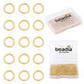 BEADIA 14K Gold Plated Jump Rings Non Tarnish 3mm 1200pcs for Jewelry Making Findings - color: 14K Gold, size: 0.5x3mm
