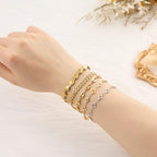 KYUNHOO 4 Meters Hollow Clover Leaf Jewelry Chain Roll Gold Plated Stainless Steel Chains for Jewelry Making with Lobster Clasps and Jump Rings for Necklace DIY - color: Leaf Clover Gold