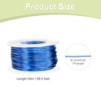 HARFINGTON 18 Gauge Aluminum Craft Wire 1.0mm 98.5ft Flexible Bendable Anodized Metal Jewelry Sculpting Wire for Jewelry Making Modelling Craft DIY, Sapphire Blue - color: Sapphire Blue, size: 30M x 1.0mm