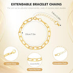 Zplontya Charm Bracelet Making Kit - 571 Pcs Jewelry Supplies with 20Pcs Bracelet Chains, Storage Box & Gift Bags, DIY Bracelet Kit for Jewelry Making, Gold & Silver Charms for Crafting - color: Gold and Sliver