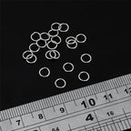 BEADIA 925 Sterling Silver Jump Rings 0.6x5mm 50pcs for Jewelry Making Findings - size: 0.6x5mm