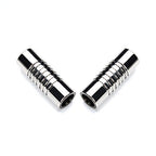 Inner Hole Size 2mm Magnetic Clasp Magnetic Closure Cylinder Shell for Leather Cord 5 Sets - size: Inner Hole Size:2mm