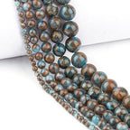 6mm Lake Blue Jade Natural Stone Beads Round Loose Beads for Jewelry Making Yochus DIY Beads Bracelet Necklace - color: Lake Blue Jade, size: 6mm
