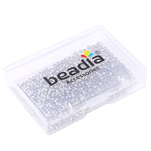 BEADIA Platinum Plated Crimp Beads Non Tarnish 2.5mm 600pcs for Jewelry Making Findings - color: Crimp Beads Platinum, size: 2.5mm