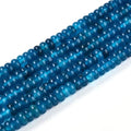 1 Strand Natural White Jade Rondelle Beads Strands Dyed Gemstone Beads Spacers for Jewelry Making Bracelets Necklace DIY Crafts 4.5x2.5~3mm 14.5" About 142~148pcs/strand Steel Blue - color: Steel Blue
