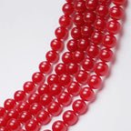 MJDCB Natural Red Jade Round Loose Beads for Jewelry Making DIY Bracelet Necklace (4mm) - color: Red Jade, size: 4mm