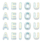 FASHEWELRY 50Pcs Large Letter Beads, 20mm Big Acrylic Alphabet Beads, Large Hole Vowel Bead Spacer for Bracelets Necklaces Bag Charms Shoelaces Keychains Lanyards (Sky Blue) - color: Sky Blue