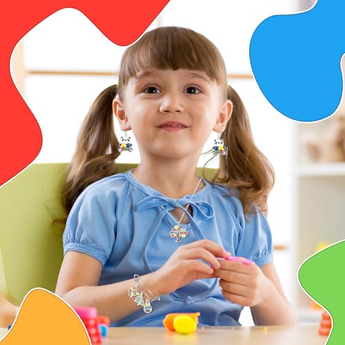 SANNIX 110Pcs Autism Awareness Charms, 55 Pairs Enamel Autism Awareness Jewelry Charms for Bracelets Earrings Necklace DIY Crafts Keychains Making - style: Autism Charms