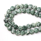 10mm Natural Green White Sodalite Stone Beads Heart Shape DIY Loose Gemstone Energy Healing Crystal Charms for Jewelry Making Handmade - color: Green White Sodalite